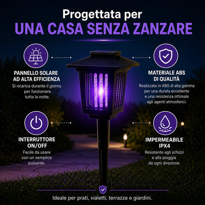 Lampada Solare Anti Zanzare